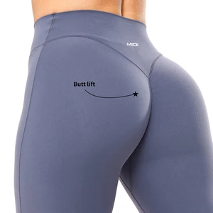 MIQI Breathable Custom High Waisted Butt Lift Fitness Leggings Gym Workout Pants Active Wear Yoga Leggings Women