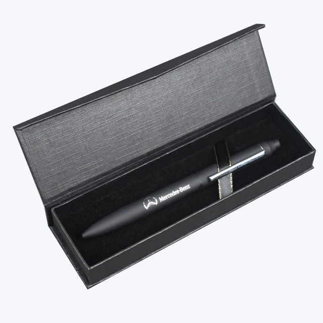 Custom Wholesale Luxury Magnetic Closure Paper Metal Pen Packaging Gift Box High Quality Pencil Box with Liner