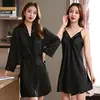 syg-2052 lace two-piece black