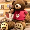 Maglione a forma di cuore marrone scuro