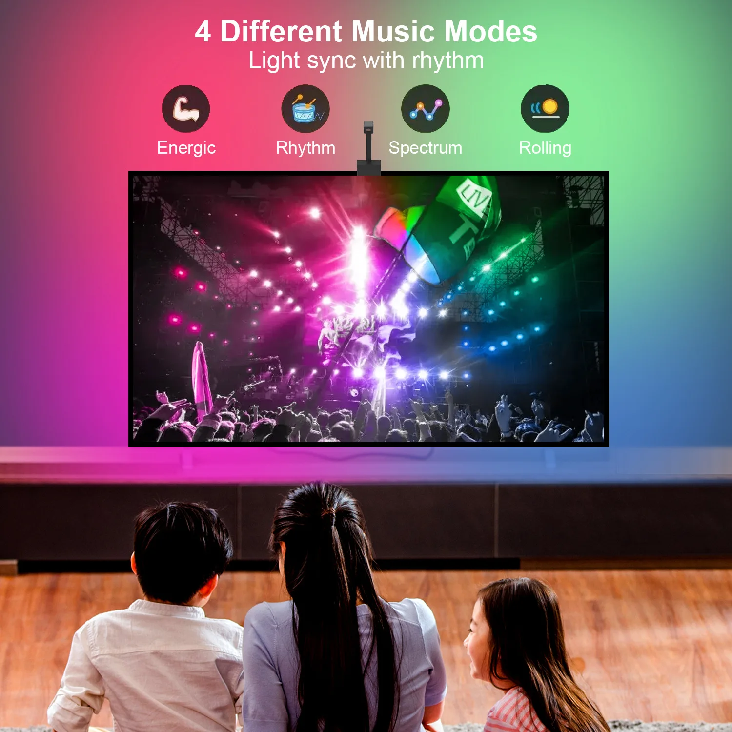 product backlight indoor video game display accessories rgb decor bar smart app led strip lights for tv studio  led light strip for tv-37