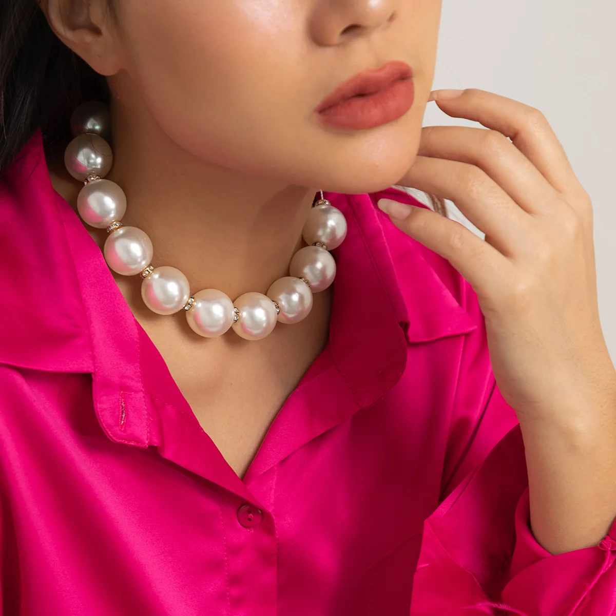 Fashion Pearl Beaded Versatile Necklace Jewelry With Personalized