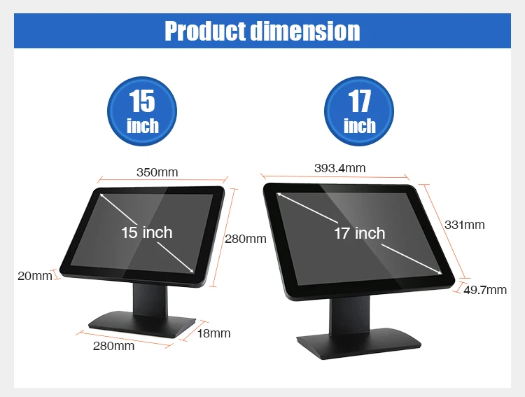 Factory 15 Inch Pos Lcd Tft Touchscreen Full Flat Hd Panel Capacitive Touch Screen Monitor Buy 7850