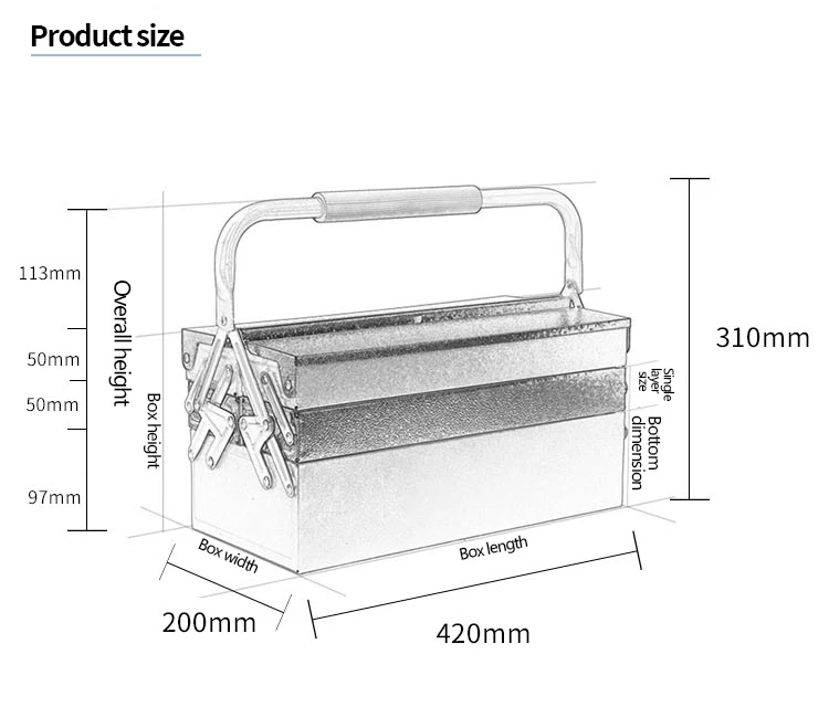 Huiyang Manufactory Metal Cantilever Folding Car Repair Iron Tool