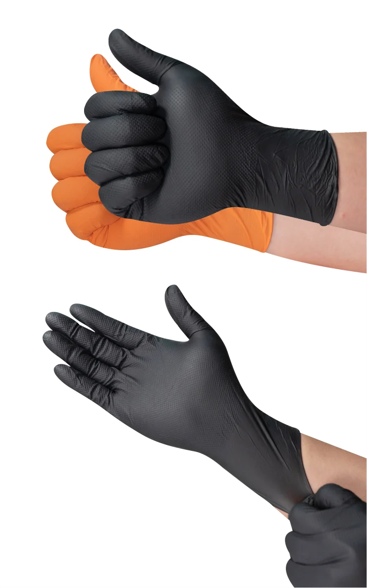 8mil 9mil Black Nitrile Heavy Duty Mechanic Safe Work Touchntuff Latex