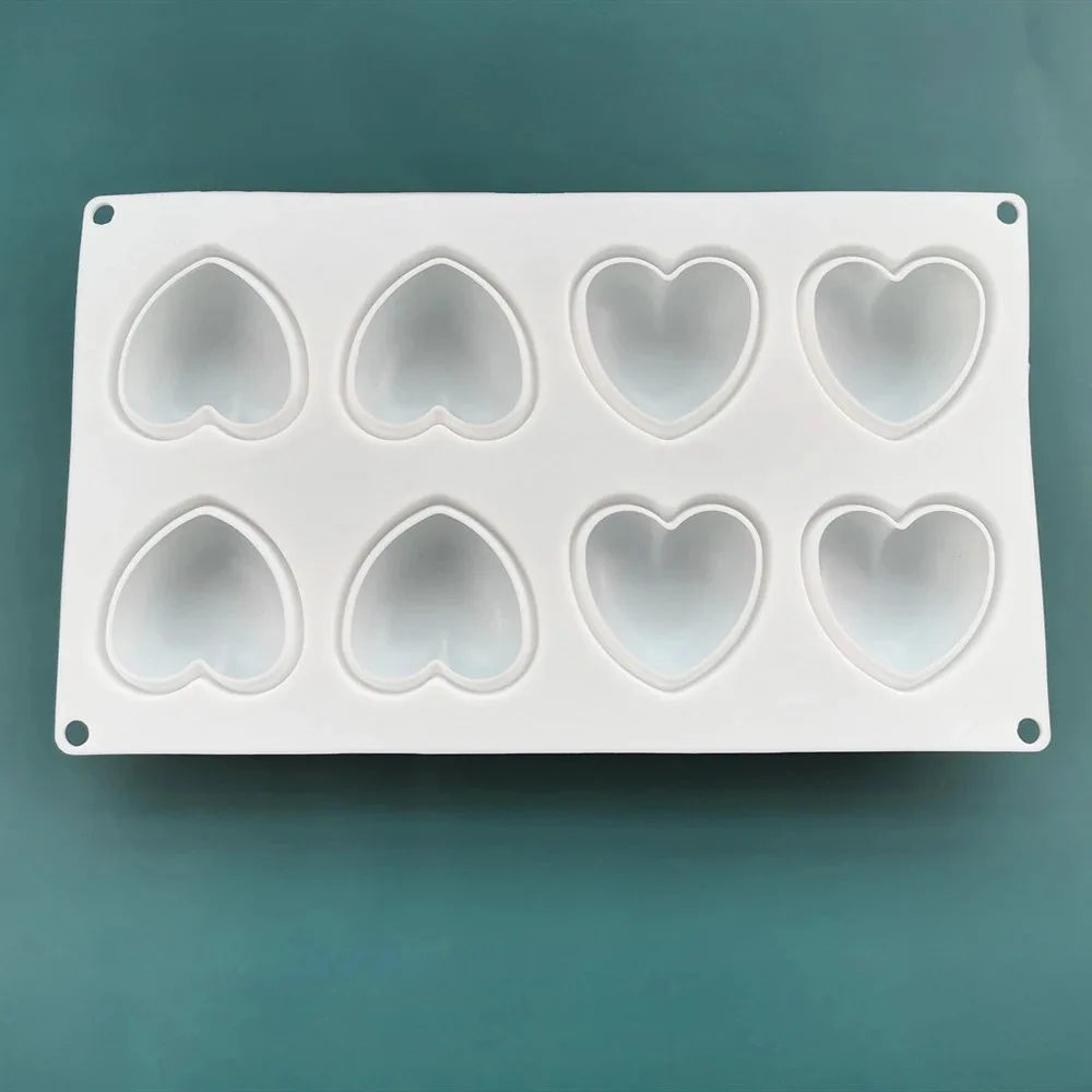 Silicone Baking Tools Heart-Shaped Mousse Grinder and Three-Dimensional Gypsum Cake Mold for Decorative Cake Tools details