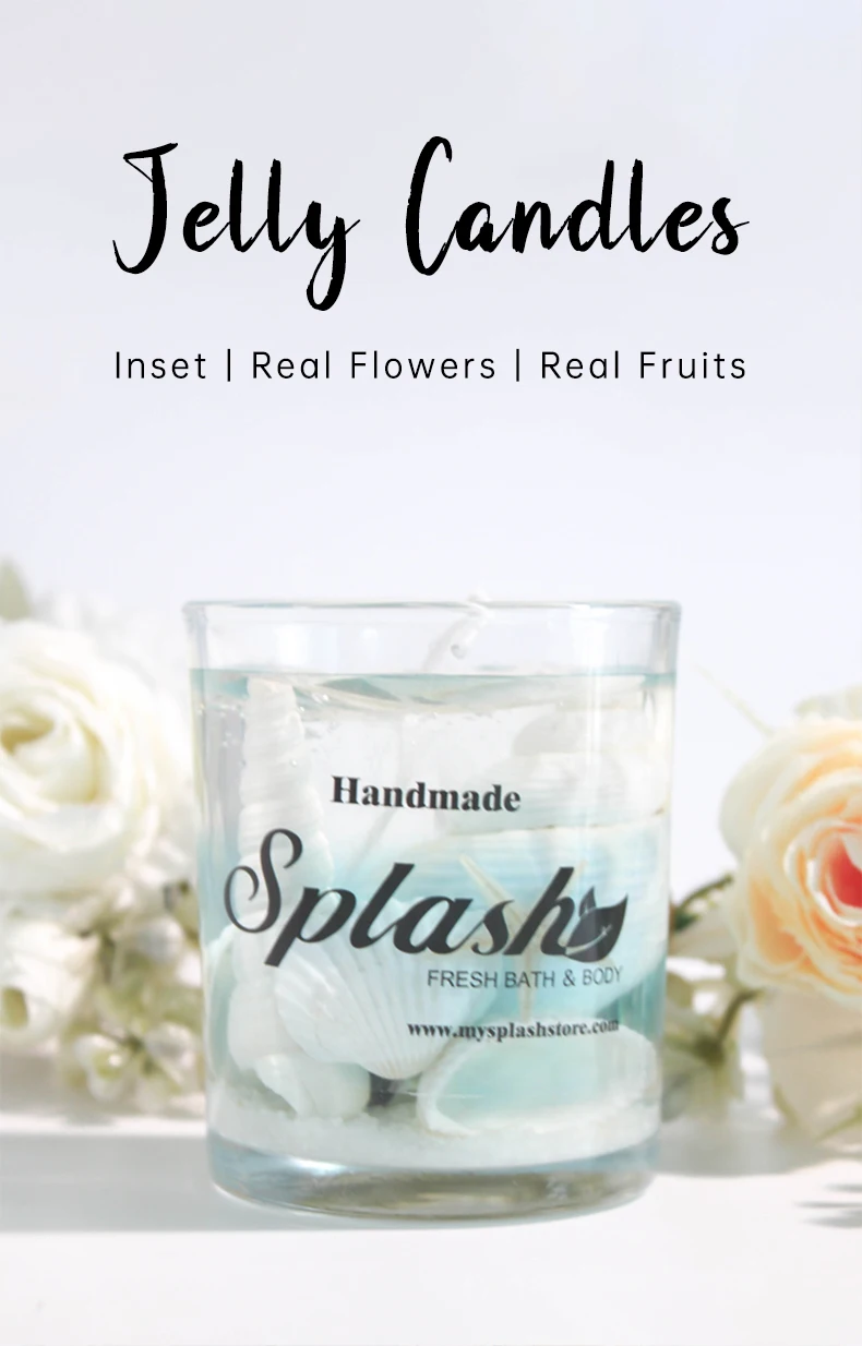 Wholesale Shell Glass Cup Private Label Home Decorative Diy Scented