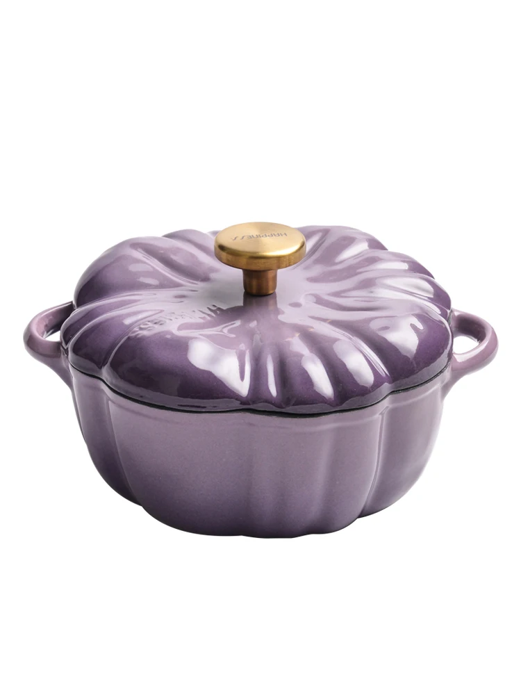 Buy Wholesale China Cast Iron Enamel Cooking Pumpkin Shape Pot