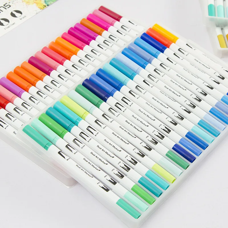 Double-Sided Water-based Brush Pen - 12 Color Set — Stationery Pal