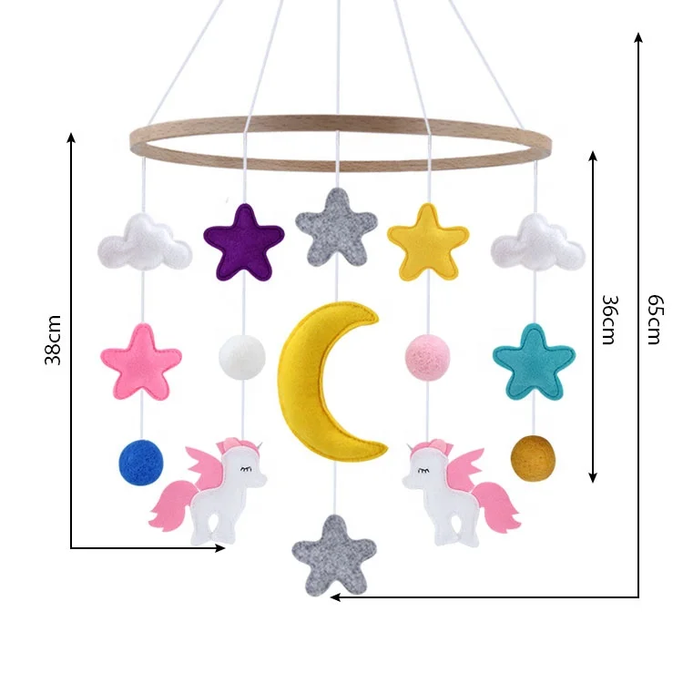 High Quality Beautiful Unicorn Baby Girl Mobile Crib Hanging Stars Clouds Moon Cot Felt Baby Mobile Buy Felt Baby Mobile Baby Mobile Felt Baby Felt Mobile Product On Alibaba Com