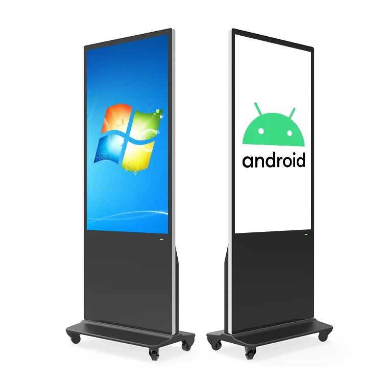 Floor Stand Android Led Vertical Kiosk 55 Inch Advertising Display Machine Interactive Video Digital Directory Kiosk Price