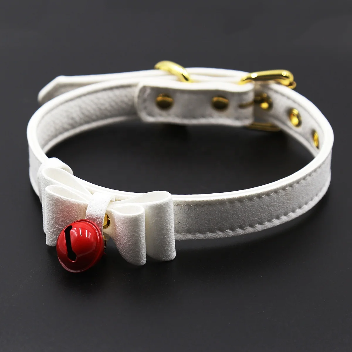 Erotic Sex Toys Shock Dog Alternative Metal Neckband Slave BDSM Collar PU  Leather Punk Necklace With Bell