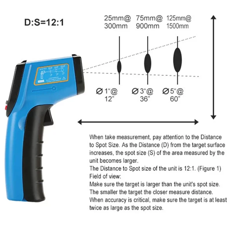 Hand-Held Infrared Thermometer Industrial Temperature Measuring  Instrument-50º C~530º C GM531 with Self-Calibration Function - China  Infrared Thermometer, Thermometer