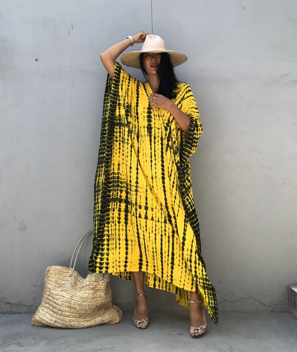 Summer Cotton Casual Dress Bohemia Swimsuit Women's Beach Wear Sun