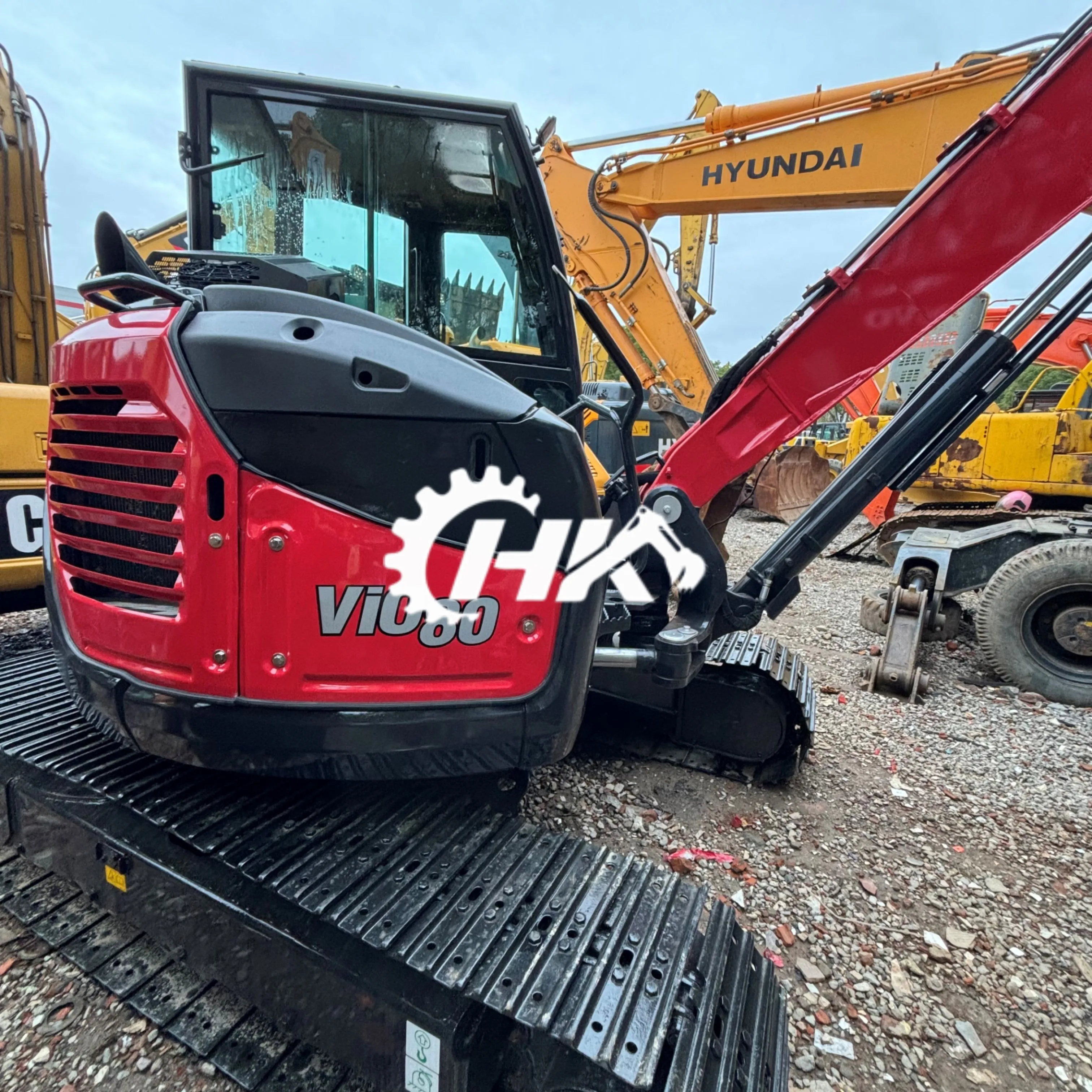 HANG KUI YANMAR 80, 8 т, 90 % новая, оригинальная японская техника с сертификатами EPA и CE, недорогой б/у сельскохозяйственный экскаватор YANMAR80 для земляных работ