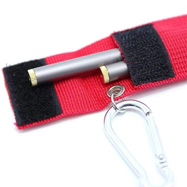 Reusable Foldable Personalized Chopsticks With Wood Tip Round Titanium Folding Collapsible Chopsticks