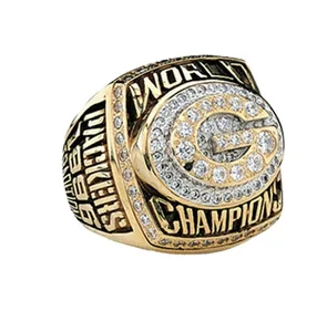 Wholesale Custom Made Silver Championship Ring  1996 Green Bay Packers Championship Ring