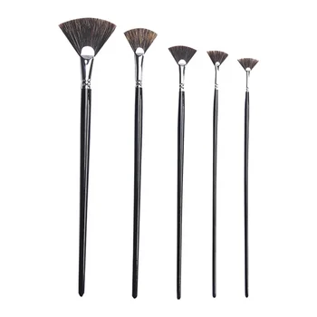Custom Professional Art Supplies Acrylic Gouache Brush Set Bristle Hair Artist Long Handle Set Brushes For Painting