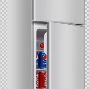 112L Capacity Direct Cooling Double Door Fridge and Freezer Refrigerator Home/Office/Hotel Use