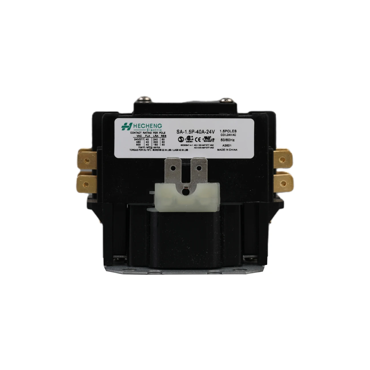 1P 1.5P 2P 3P 4P HVAC Magnetic AC Contactor 20A 25A 30A 40A 60A 90A 24V Air Conditioning Contactor
