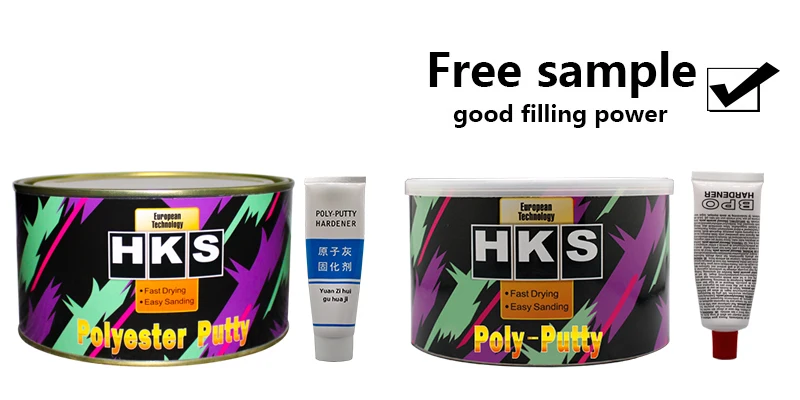 Hot Selling Body Filler for Car Refinish Polyester Putty Car Spray