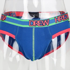 New Style Splicing Custom Elastic Mens Underwear Sexy Low Waist Breathable Panties