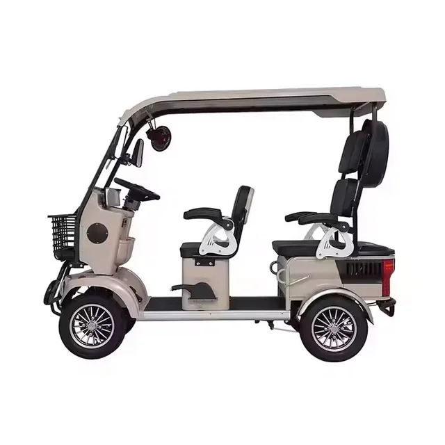 2025 New Style Heavy Duty Cargo Factory Wholesale High Battery Life 4 Wheels Electric Tricycle for Urban Transport