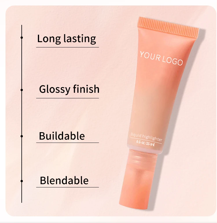 Wholesale Vegan Cream Face Liquid Glow Highlighter Body Brightening