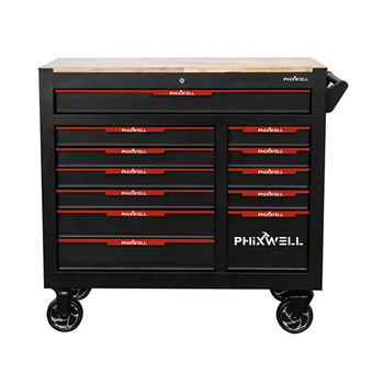 DIY Tray Workshop Rolling Mobile Detachable 12 Drawers large Storage Cabinet Tool Set Chest Organizer Cart