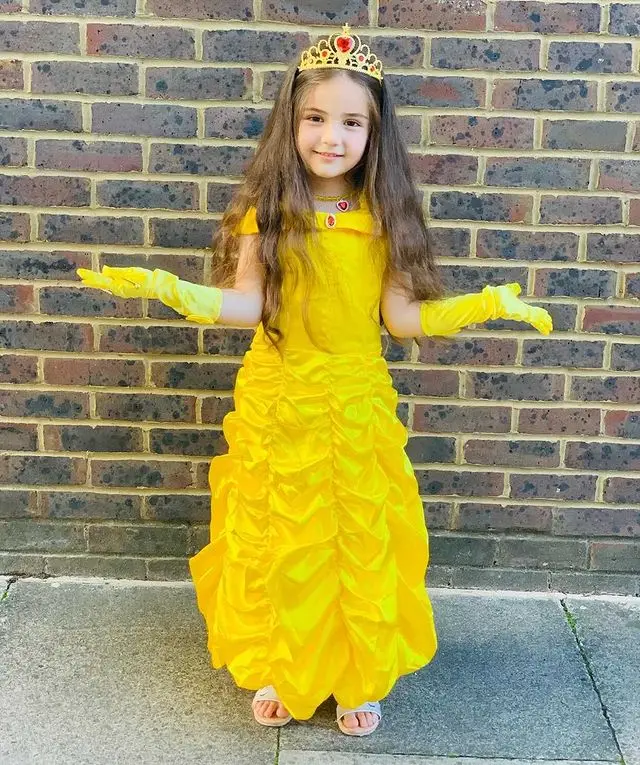 Beauty And The Beast Princess Belle Dress Kids Girl Party Dress ...