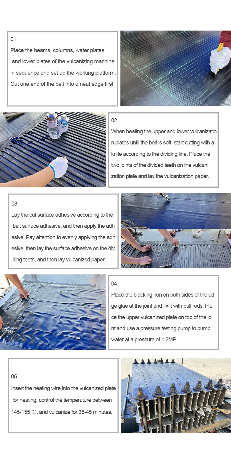 Pvcpvg Conveyor Belt Hot Vulcanized Joint Unvulcanized Core Rubber ...