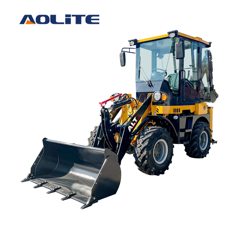 Aolite Bl35 12 Chinese 4x4 Wheel Drive Front End Backhoe Loader 1200kg Best Quality Compact 9143