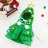 Capa de árbol de Navidad verde