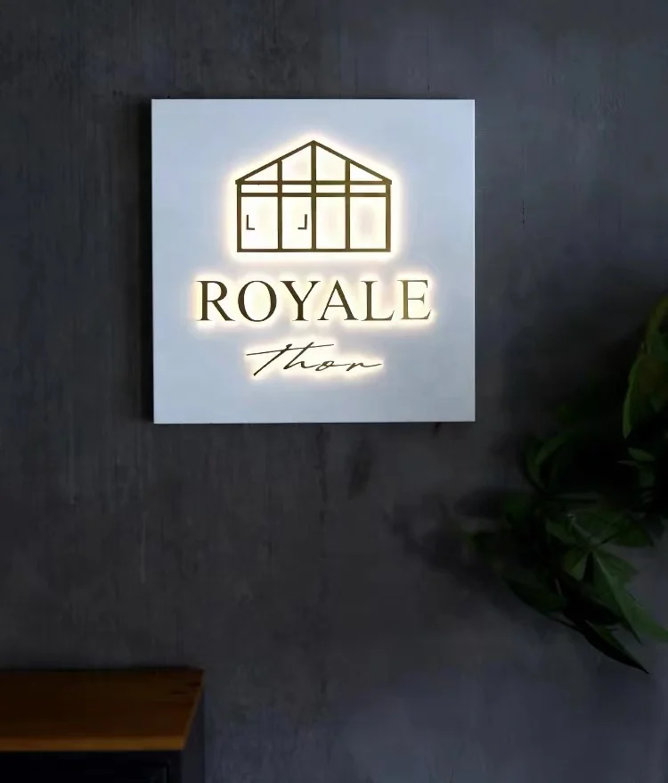 Customized Restaurant Cafe Led Lighting Signs Led Light Box Signs