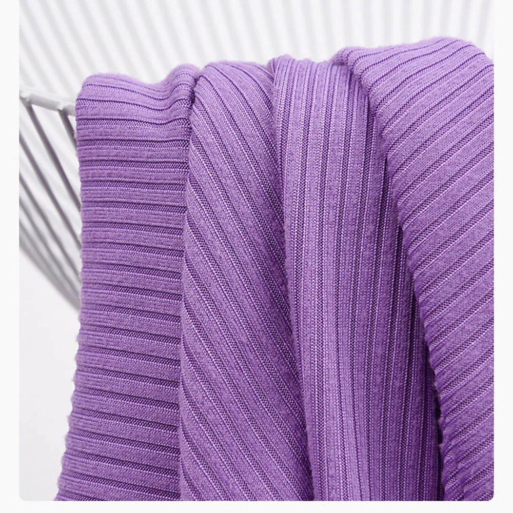 Wholesale 4*2 Brushed Ribbed Knitting Fabric Polyester Spandex Fabric ...