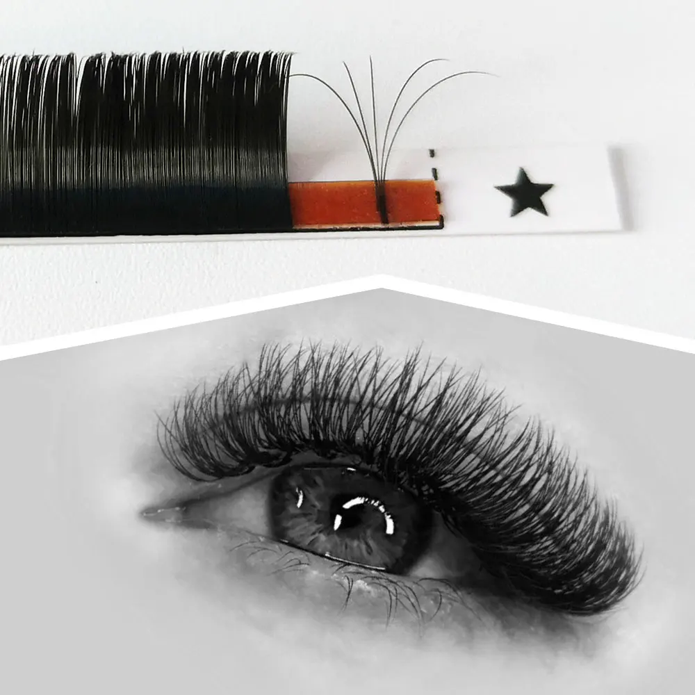 
 .03 0.05 0.07 las extension supplies matte black individual faux mink eyelash extension russian mink lash extension lash trays  