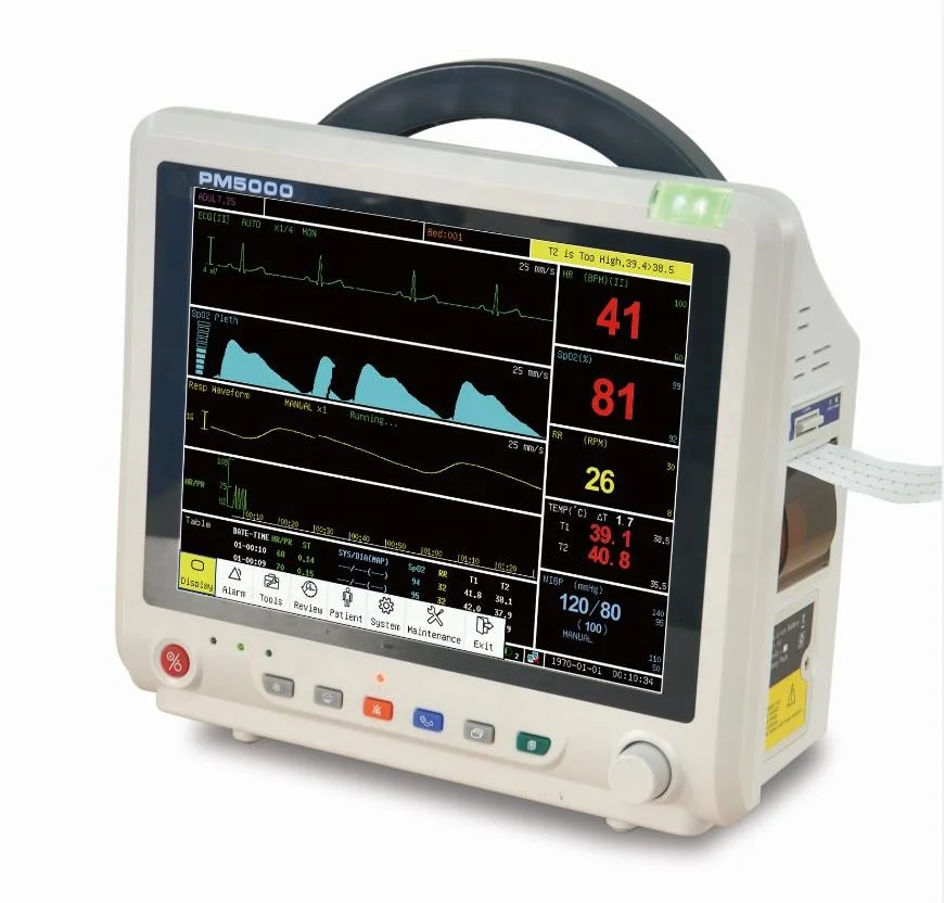 pm5000 patient monitor in icu department with ce approval