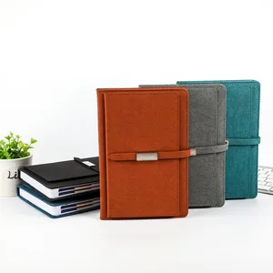 In Stock 2026 A5 Leather Hardcover Foreign Trade Calendar Diary Notebook Fully English Efficiency Customizable Logo Available