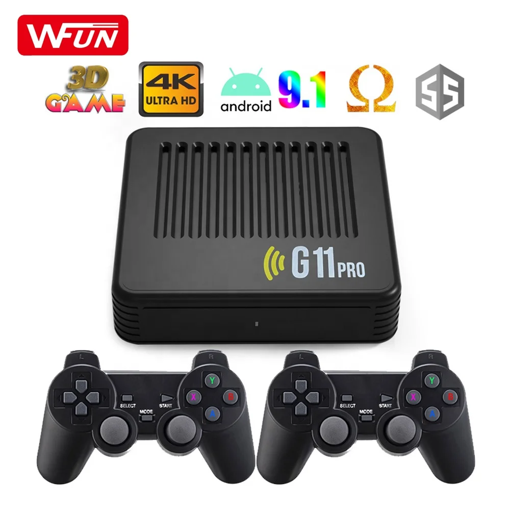 Game Box G11 Pro (WIFI Retro Video Game Console 64GB 30000+ games/ Android  9.0 TV