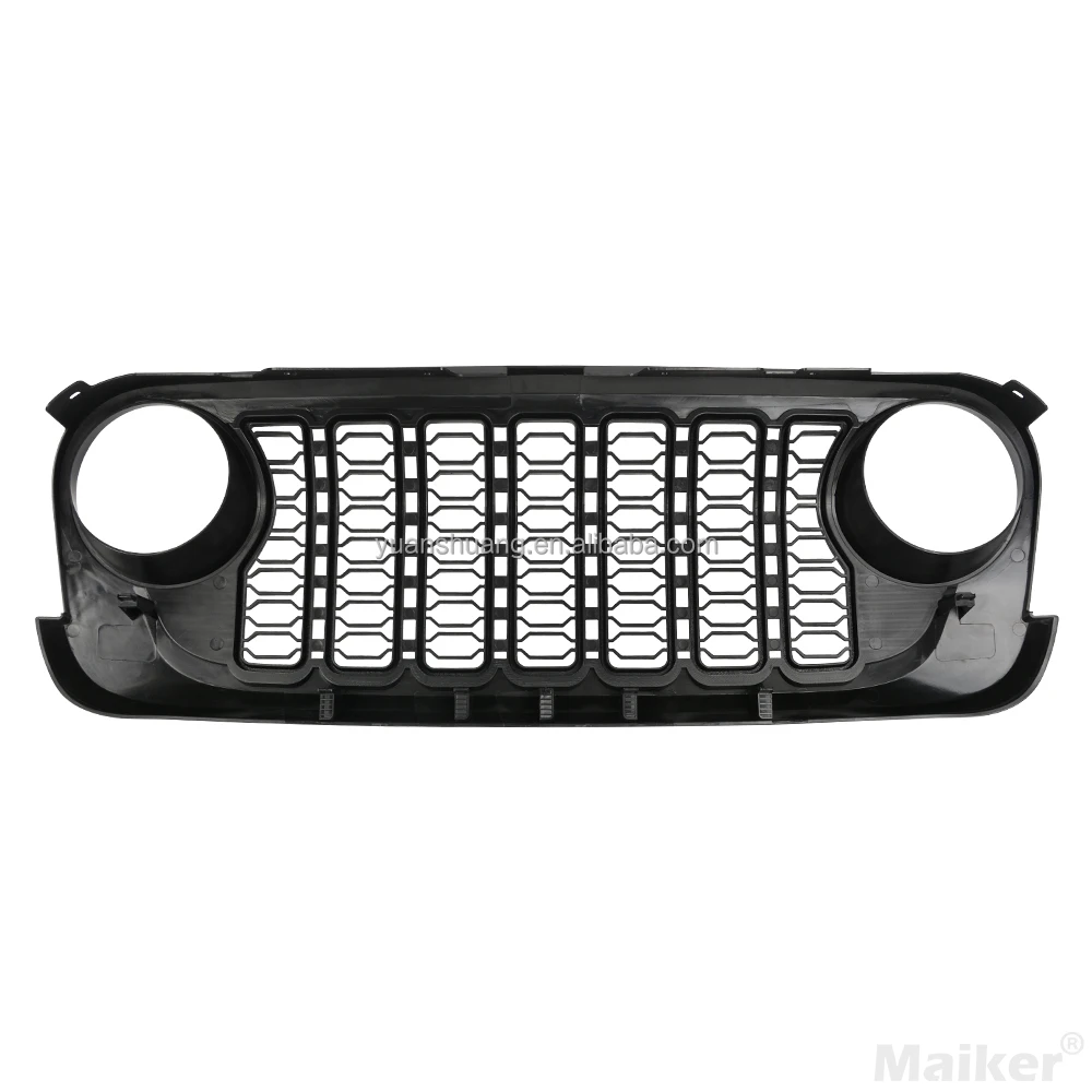 Front grille for Jeep Wrangler JK Maiker manufacture accessories ABS mesh grille for JK upgrade to JL