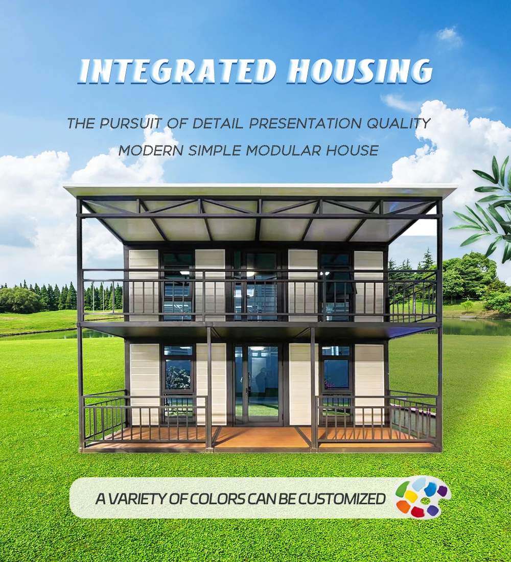 Modular 2 Storey Prefab Expandable Container House Luxury Double House ...