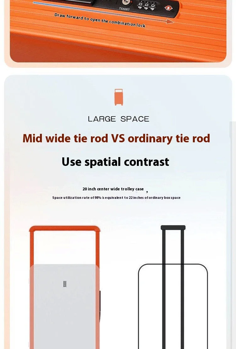 Luxury Customizable TSA Lock Hard Shell Suitcase - Travel in Style