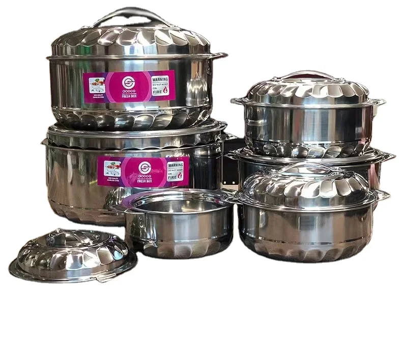 Set De 6 Boîtes De Conservation En Acier Inoxydable Avec Couvercle Empilables Et Resistantes Au Four Congelateur
