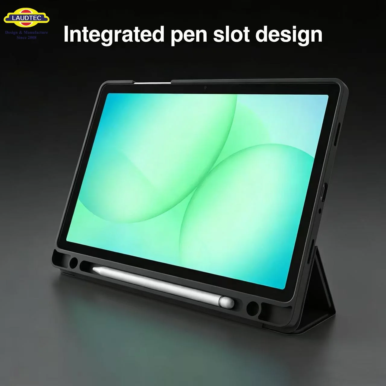 Чехол для планшета с возможностью просмотра под разными углами, с встроенным отделением для ручки, устойчивая треугольная подставка и полная защита для Samsung Tab A11+