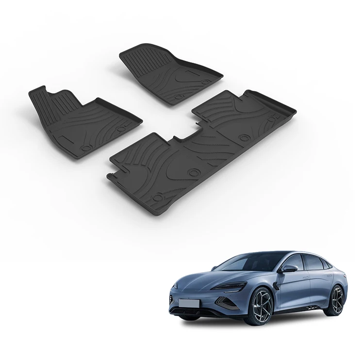 Hohe Qualität LHD Auto Innen Zubehör Auto Matte Wasserdichte Anti-Slip Auto Fußmatten Linner Für BYD Dichtung Zubehör