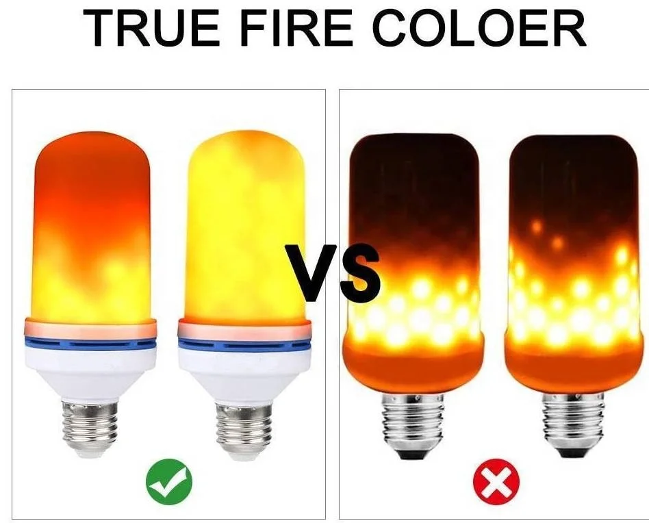 3W Blinking LED Flame Bulb E26 LED Bulb With Gravity Sensor Home Hotel Bar Party Decoration Flame Night Light Bulb