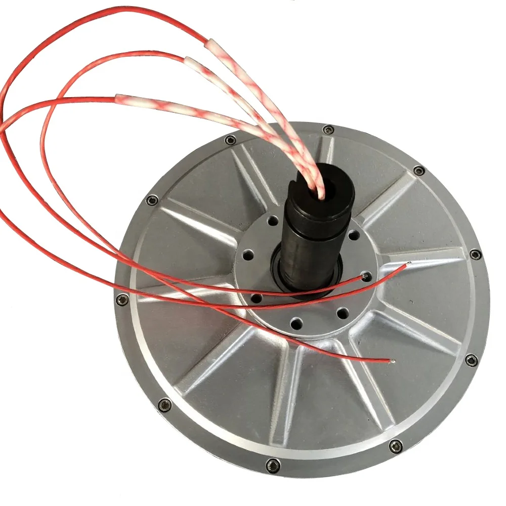 Alternateur Synchro 1200W 12V – Bas Régime, Aimants Permanents, Cuivre, 11 Pales
