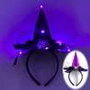 sombrero de bruja morado