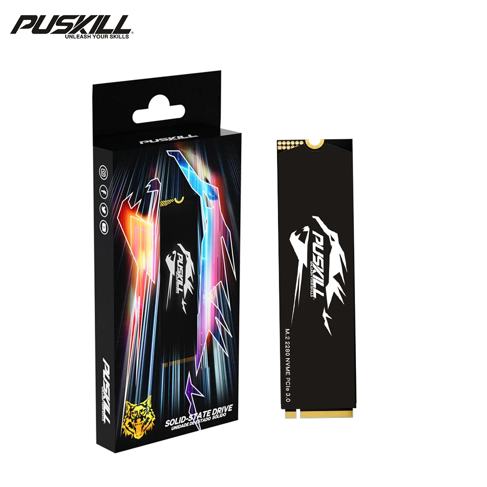 Puskill Nvme Ssd 2tb M2 Pcie3 2280 Ssd Hard Drive For Computer - Buy ...