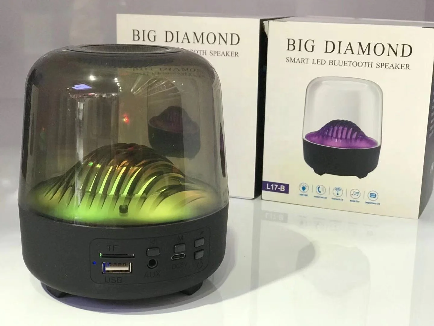 本日限定値下げポ－タブルLEDパ－ティスピーカー美品 見栄えの良いナイトライト、誕生日ギフト、テーブルランプ
